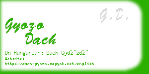 gyozo dach business card